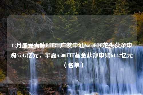 12月最受青睐ETF：广发中证A500ETF龙头获净申购65.47亿元，华夏A500ETF基金获净申购64.42亿元（名单）