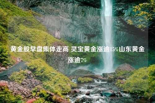 黄金股早盘集体走高 灵宝黄金涨逾15%山东黄金涨逾7%