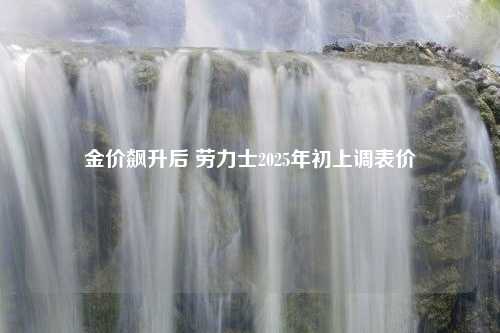 金价飙升后 劳力士2025年初上调表价