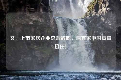 又一上市家居企业总裁辞职，原宜家中国高管接任！