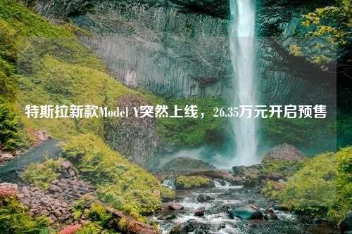 特斯拉新款Model Y突然上线，26.35万元开启预售