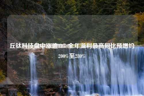 丘钛科技盘中涨逾13% 全年溢利最高同比预增约200%至280%