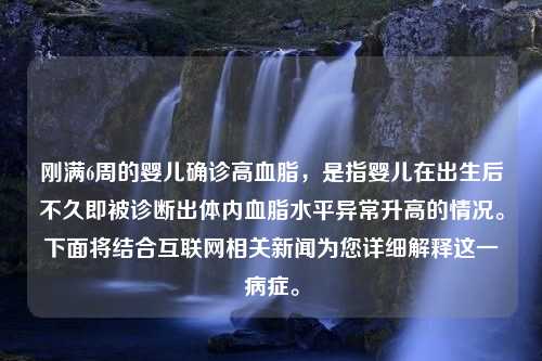 刚满6周的婴儿确诊高血脂，是指婴儿在出生后不久即被诊断出体内血脂水平异常升高的情况。下面将结合互联网相关新闻为您详细解释这一病症。