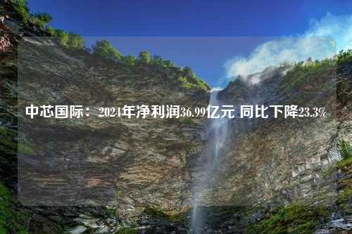 中芯国际：2024年净利润36.99亿元 同比下降23.3%