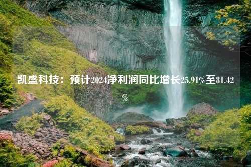 凯盛科技：预计2024净利润同比增长25.91%至81.42%