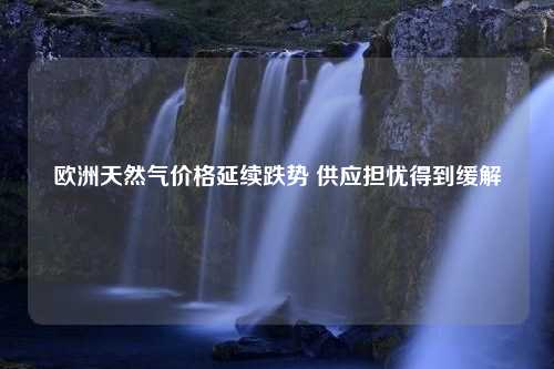 欧洲天然气价格延续跌势 供应担忧得到缓解