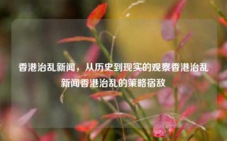 香港治乱新闻，从历史到现实的观察香港治乱新闻香港治乱的策略宿敌