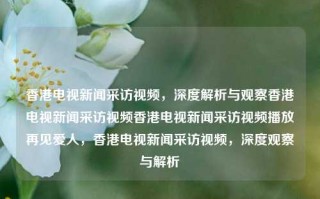 香港电视新闻采访视频，深度解析与观察香港电视新闻采访视频香港电视新闻采访视频播放再见爱人，香港电视新闻采访视频，深度观察与解析，香港电视新闻采访视频，深度观察与解析的媒体观察之旅