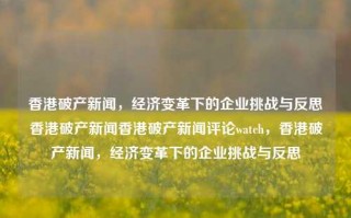 香港破产新闻，经济变革下的企业挑战与反思香港破产新闻香港破产新闻评论watch，香港破产新闻，经济变革下的企业挑战与反思，香港经济变革下的企业挑战与破产新闻反思