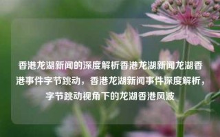 香港龙湖新闻的深度解析香港龙湖新闻龙湖香港事件字节跳动，香港龙湖新闻事件深度解析，字节跳动视角下的龙湖香港风波，字节跳动视角下的香港龙湖新闻事件深度解析