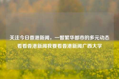 关注今日香港新闻，一瞥繁华都市的多元动态看看香港新闻我要看香港新闻广西大学