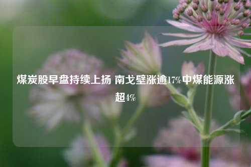 煤炭股早盘持续上扬 南戈壁涨逾17%中煤能源涨超4%