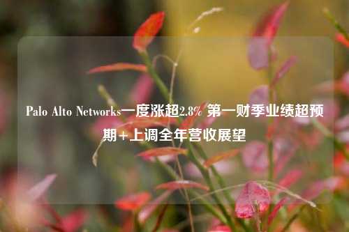 Palo Alto Networks一度涨超2.8% 第一财季业绩超预期+上调全年营收展望