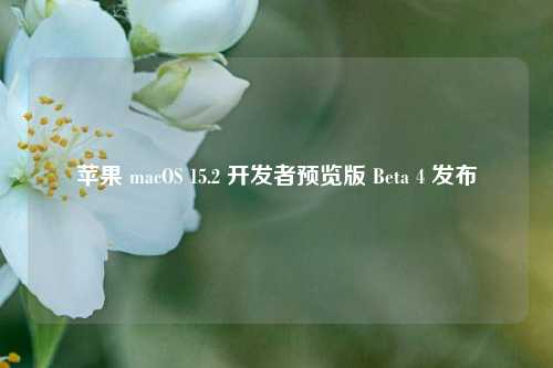 苹果 macOS 15.2 开发者预览版 Beta 4 发布