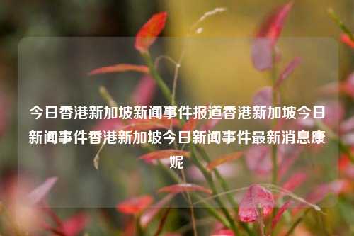 今日香港新加坡新闻事件报道香港新加坡今日新闻事件香港新加坡今日新闻事件最新消息康妮