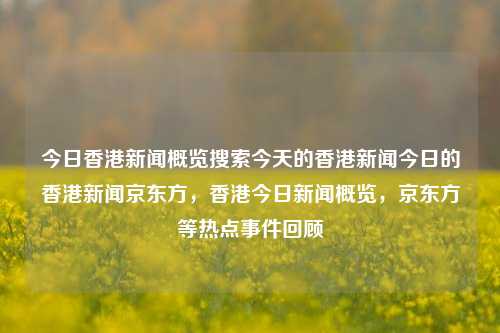 今日香港新闻概览搜索今天的香港新闻今日的香港新闻京东方，香港今日新闻概览，京东方等热点事件回顾，香港今日新闻概览，京东方等热点事件回顾-第1张图片-香港亚特