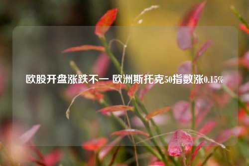 欧股开盘涨跌不一 欧洲斯托克50指数涨0.15%-第1张图片-香港亚特