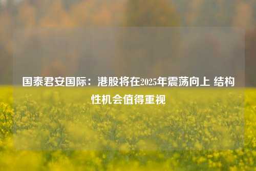 国泰君安国际：港股将在2025年震荡向上 结构性机会值得重视-第1张图片-香港亚特