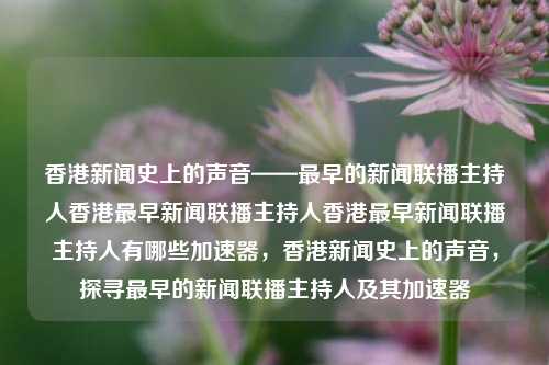 香港新闻史上的声音——最早的新闻联播主持人香港最早新闻联播主持人香港最早新闻联播主持人有哪些加速器，香港新闻史上的声音，探寻最早的新闻联播主持人及其加速器，香港新闻史上的声音，探寻最早的新闻联播主持人及其加速器-第1张图片-香港亚特