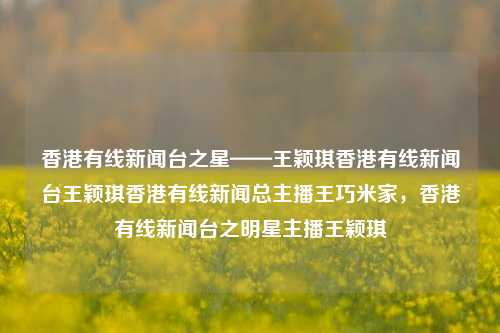 香港有线新闻台之星——王颖琪香港有线新闻台王颖琪香港有线新闻总主播王巧米家，香港有线新闻台之明星主播王颖琪，香港有线新闻台之星，王颖琪的璀璨主持之路-第1张图片-香港亚特