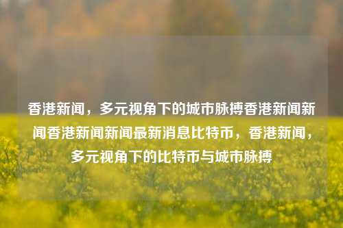 香港新闻，多元视角下的城市脉搏香港新闻新闻香港新闻新闻最新消息比特币，香港新闻，多元视角下的比特币与城市脉搏，香港新闻与比特币视角下的城市脉搏探索-第1张图片-香港亚特