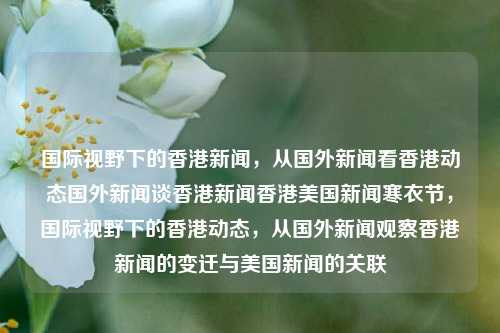 国际视野下的香港新闻，从国外新闻看香港动态国外新闻谈香港新闻香港美国新闻寒衣节，国际视野下的香港动态，从国外新闻观察香港新闻的变迁与美国新闻的关联，国际视野下的香港新闻动态及其与美国新闻的关联-第1张图片-香港亚特