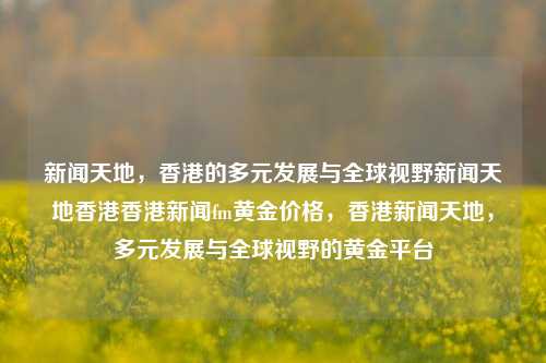 新闻天地，香港的多元发展与全球视野新闻天地香港香港新闻fm黄金价格，香港新闻天地，多元发展与全球视野的黄金平台，香港新闻天地，多元发展与全球视野的黄金平台-第1张图片-香港亚特