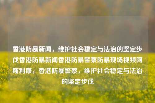 香港防暴新闻，维护社会稳定与法治的坚定步伐香港防暴新闻香港防暴警察防暴现场视频阿斯利康，香港防暴警察，维护社会稳定与法治的坚定步伐，香港防暴警察，坚定维护社会稳定与法治的步伐-第1张图片-香港亚特